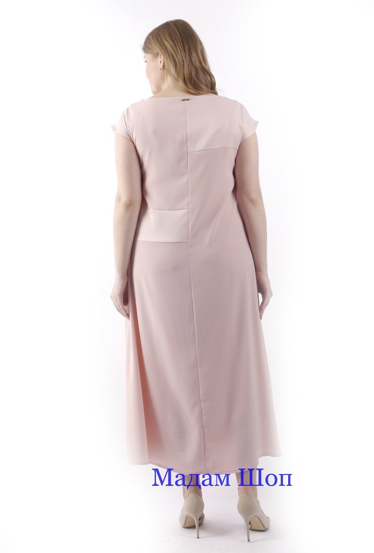 3-розовое платье с короткими рукавами