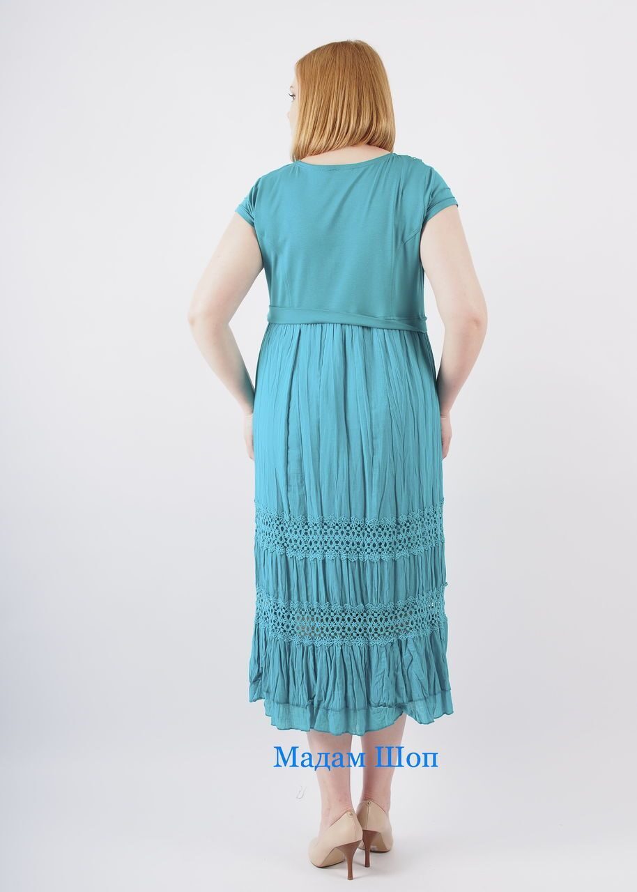 3-бирюзовое летнее платье